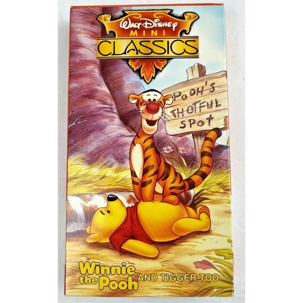 VHS Poohs Thotful Spot Walt Disney Winnie the Pooh and Tigger Too Mini Animation